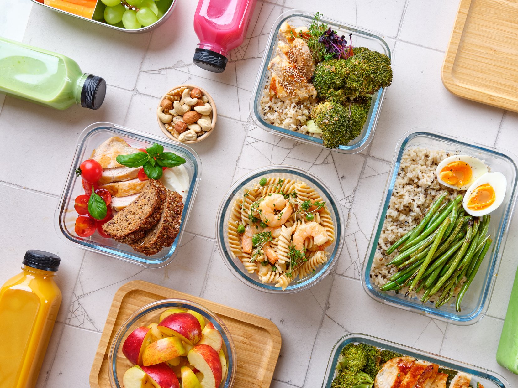 Meal Prep Flat Lay